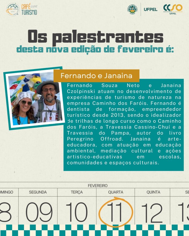 Café com Turismo: Explore o Tema do Turismo Regenerativo na UFPel Café com Turismo: Explore o Tema do Turismo Regenerativo na UFPel