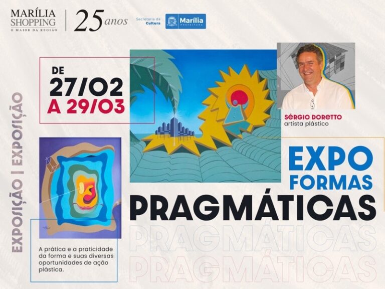 Marília Shopping Apresenta a Exposição “Formas Pragmáticas” de Sérgio Doretto