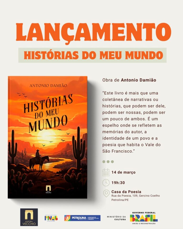 Lançamento de Livro em Petrolina: Antonio Damião Compartilha Histórias do Sertão
