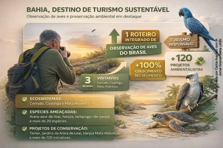 Bahia Avança no Turismo Sustentável com Foco na Observação de Aves e Preservação Ambiental