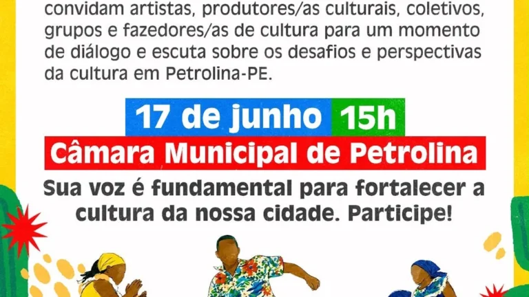 Ministério da Cultura promove plenária em Petrolina com participação do vereador Professor Gilmar